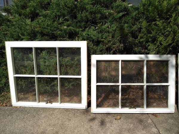 Double Hung Windows with Glass - can also use as home decoration craft