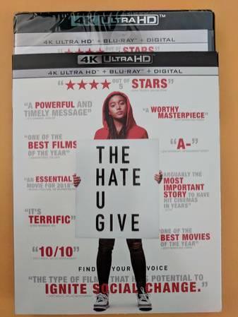 (new) The Hate U Give (4K Ultra HD Blu-Ray UHD + Blu-Ray) w/ slipcover