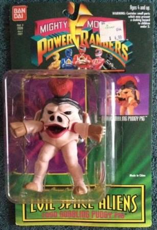 1994 Bandai Mighty Morphin Power Rangers Pudgy Pig Toy NEW