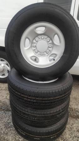 New Chevy Express Wheels with tires 245/75/16