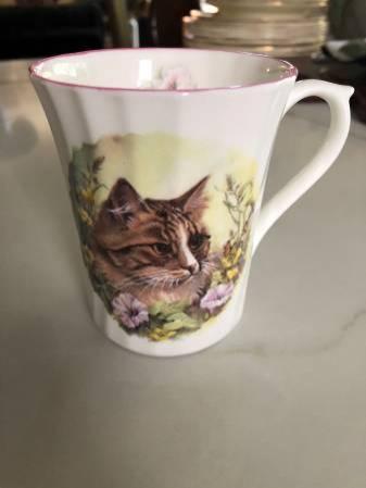 Regency, made in England, cat teacup / mug