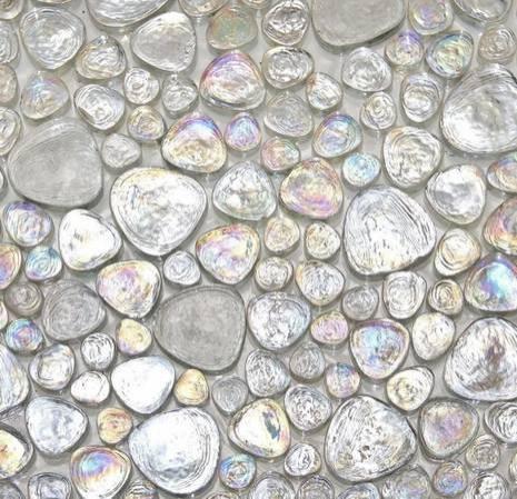 *gorgeous iridescent glass mosaic tiles 15 sq ft+grout
