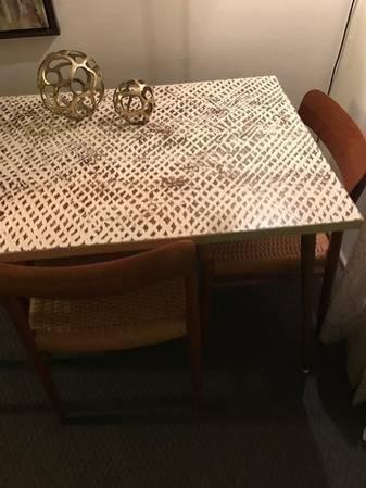 solid wood dining, craft, sewing table with removable legs