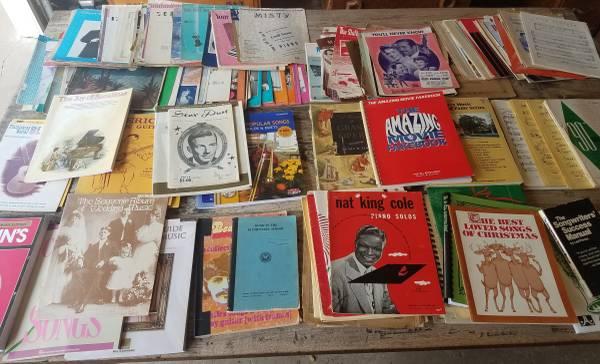 Old Music Sheets, Booklets, Piano, Guitar, etc. - Use for Crafts, Art