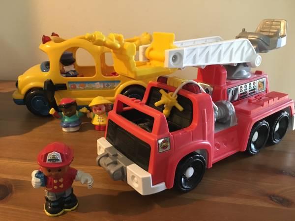 Fisher Price Bus, Airplane and Fire Truck
