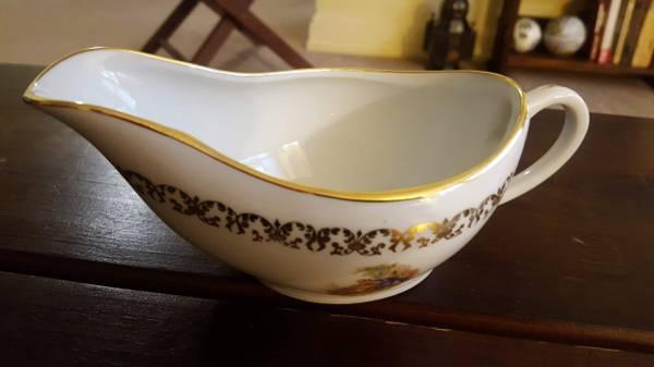 Vintage French porcelain gravy/sauce Boat/ bowl.