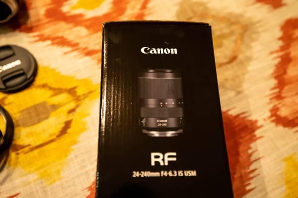 Canon RF 24-240mm f/4-6.3 Wide Angle Camera Lens with Filter and EW-7