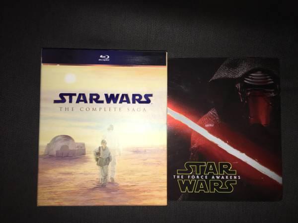 Star Wars The complete Saga Blu Ray and Force Unleashed steelbook