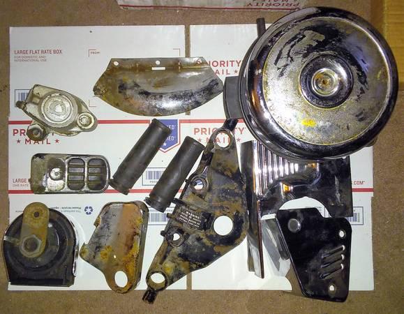 Harley-Davidson Box lot of parts,1986 style USED lot 1