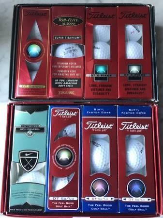 Golf Balls (NEW, Titleist, Nike) 8 Sleeves