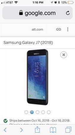 2018 Samsung Galaxy J7-Brand New! AT&T